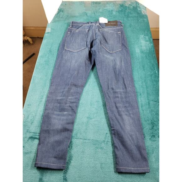 C&A Jeans Sz 28x28 Mens Blue Denim Stretch Pants Straight Button Closure NWT - Picture 11 of 13